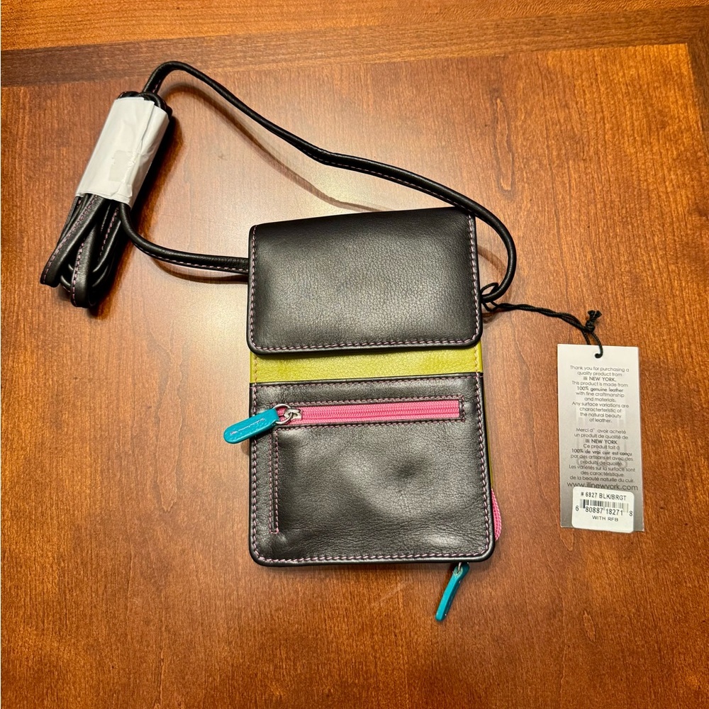Crossbody Organizer, genuine leather, NWT, ili New York